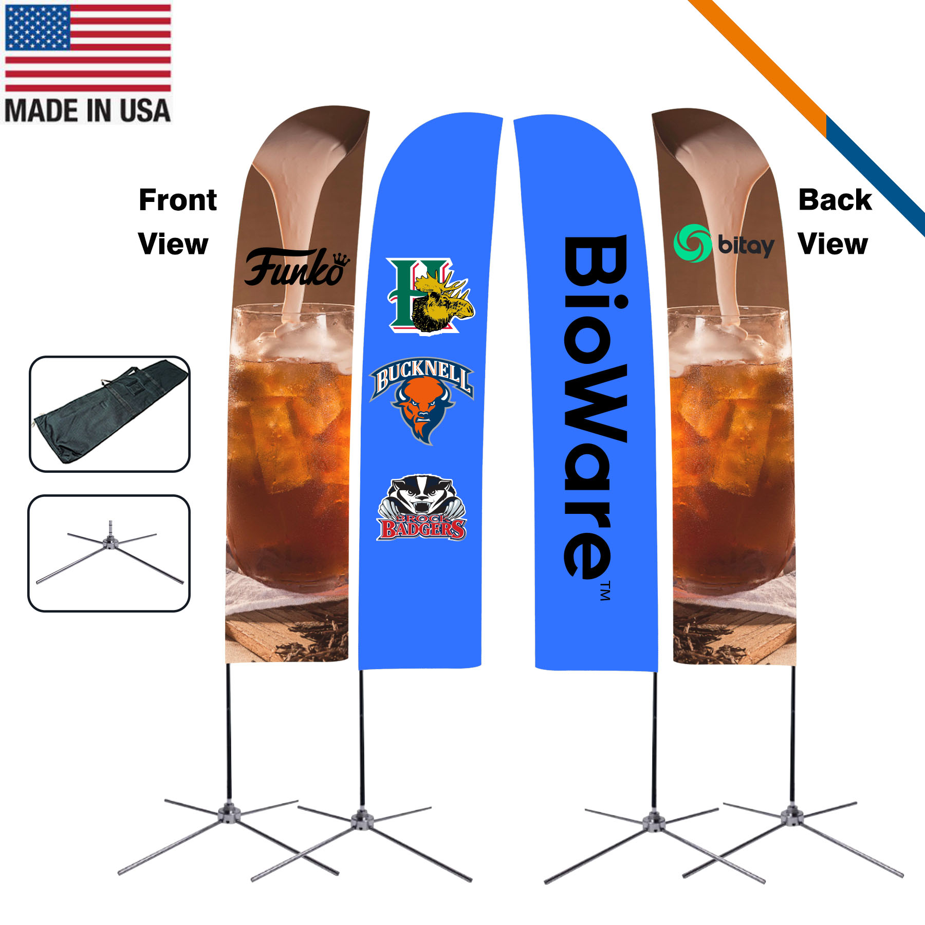 13' Lapar Double-Sided Straight Flag 2