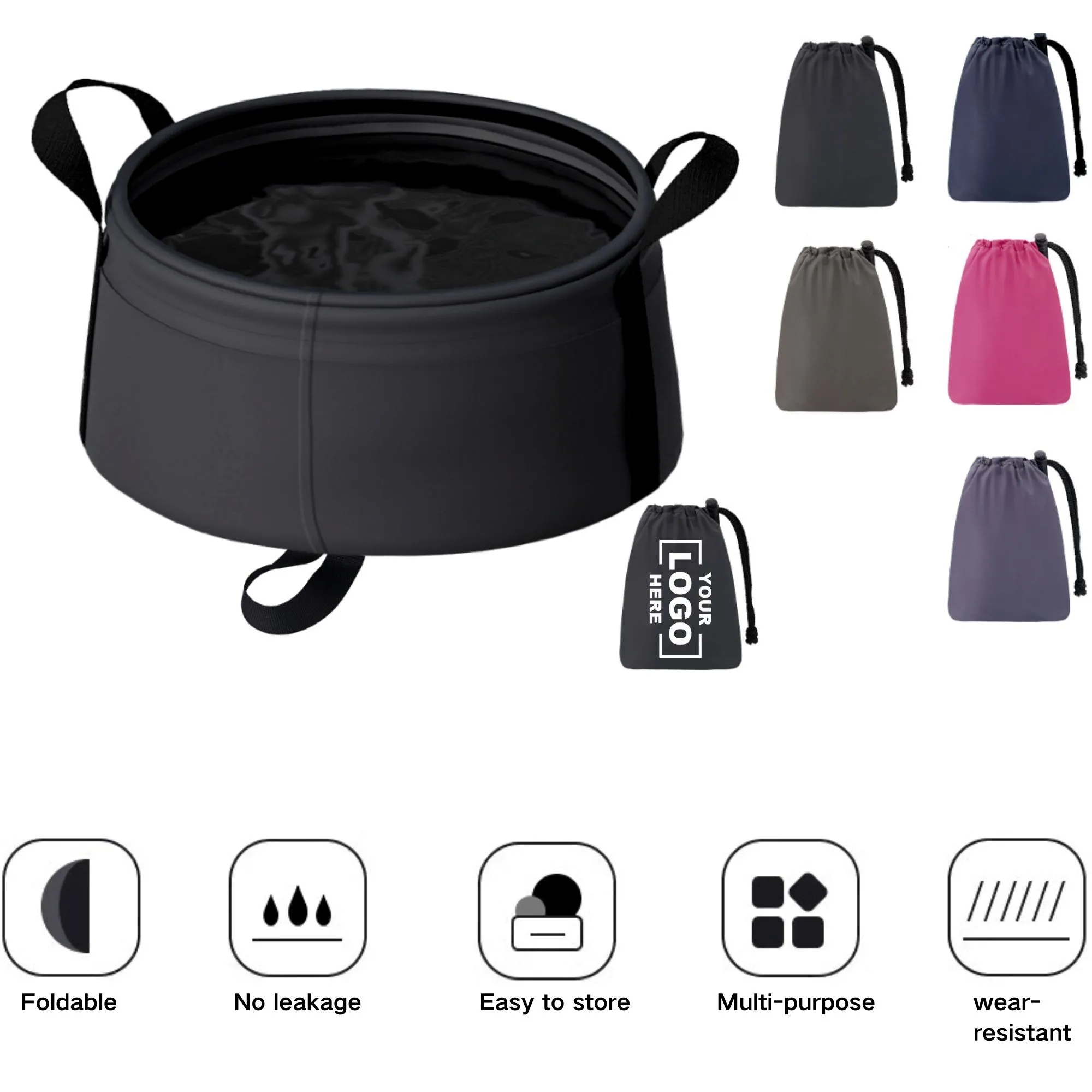 Portable Outdoor Travel Foldable Basin