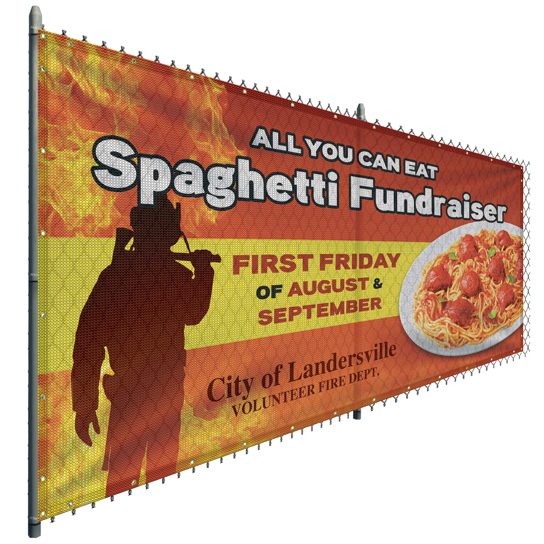 6' x 12' Premium Polyester Mesh Banner 6
