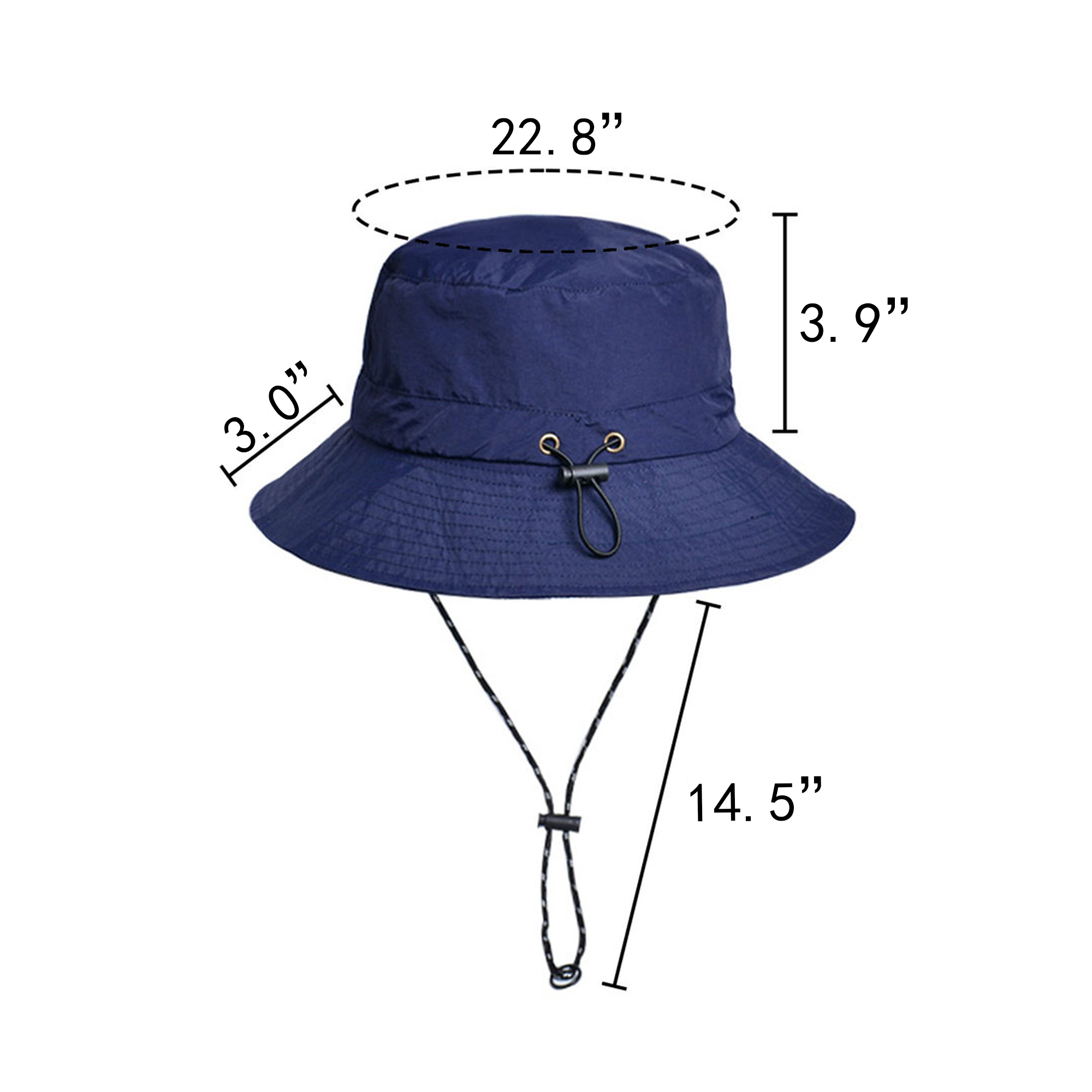 Adjustable Wide Brim Bucket Hat 11