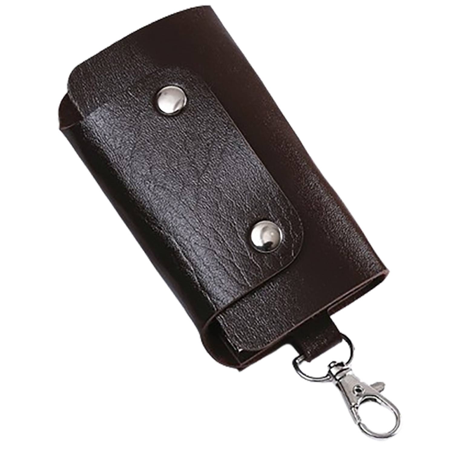 PU Leather Double-Snap Key Pouch 17