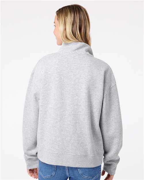 Women's Sueded Fleece Quarter-Zip Sweatshirt - W22713 3