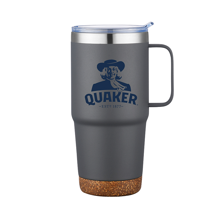 Wellspring-VI 24 Oz Travel Tumbler with Cork Base (Double Walled) 2