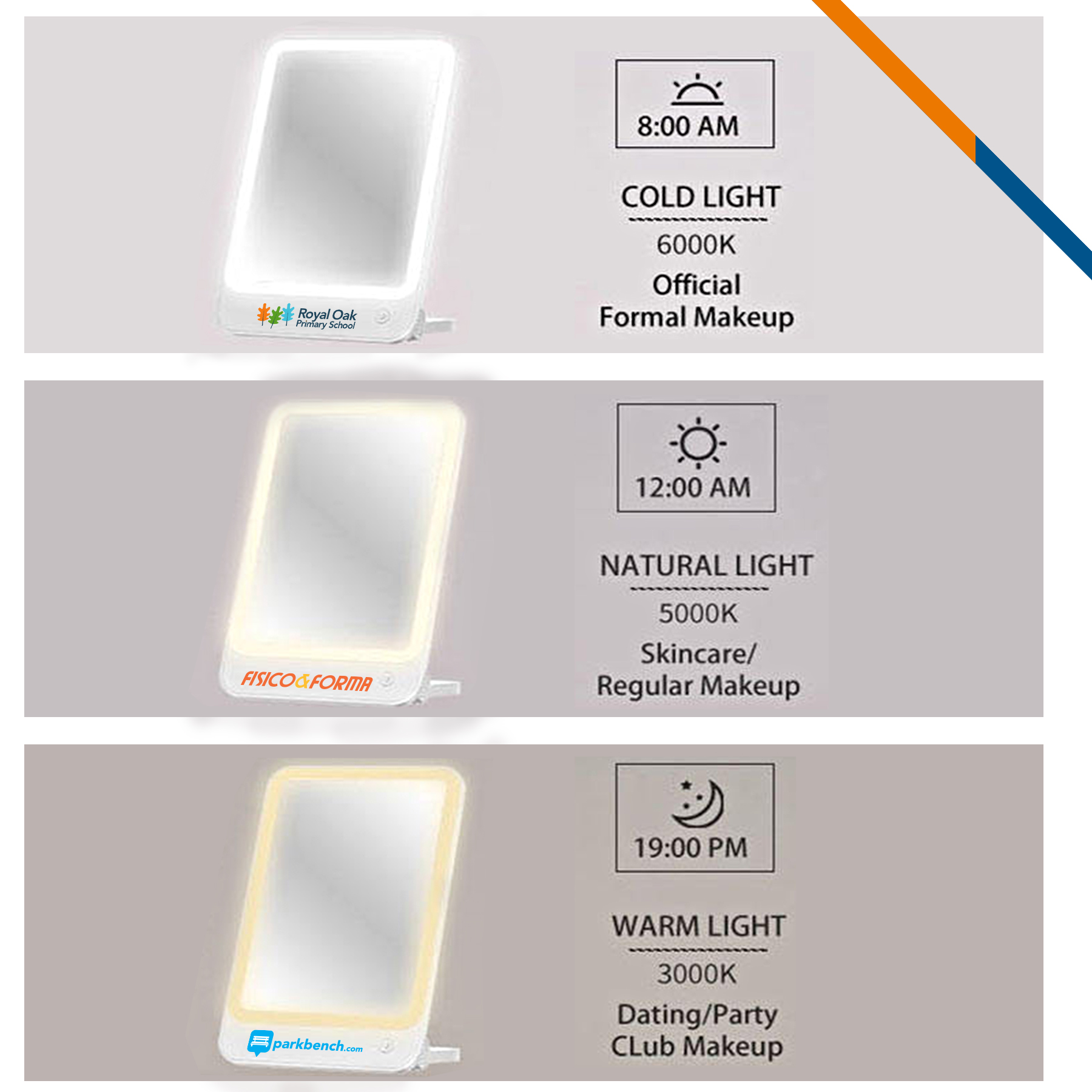Dern LED Make-up Mirror 6