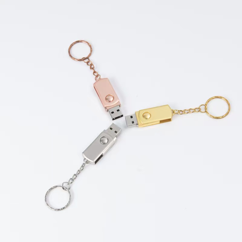 8GB Rotating Metal USB Flash Drive 2