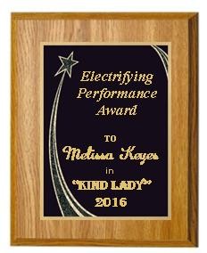 8" x 10" Oak Finish Plaque with a Black Rising Star Plate 2