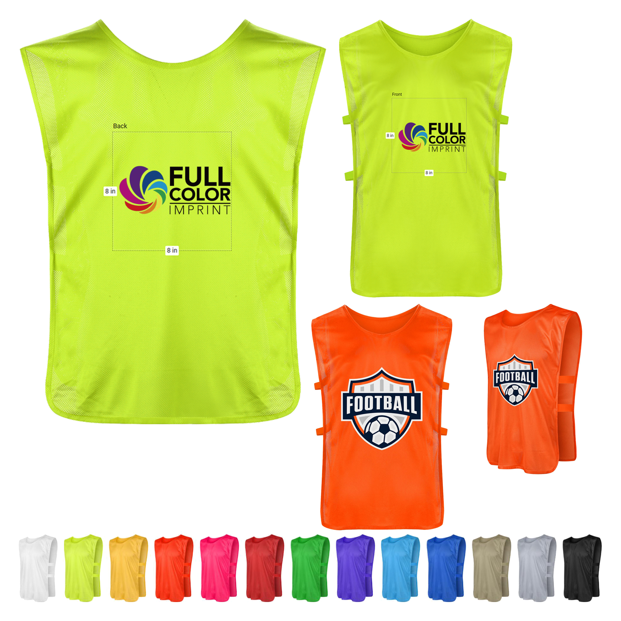 MOQ 50pcs Athletic Team Pinnies 5