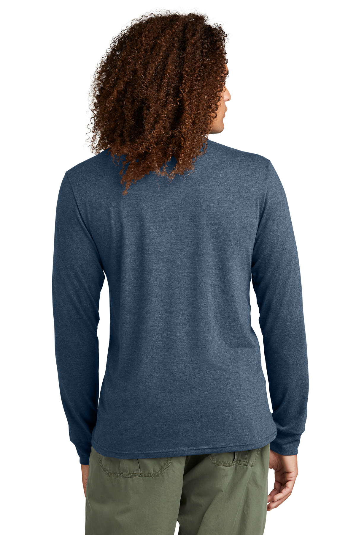District Perfect Tri Long Sleeve Henley DT145 13