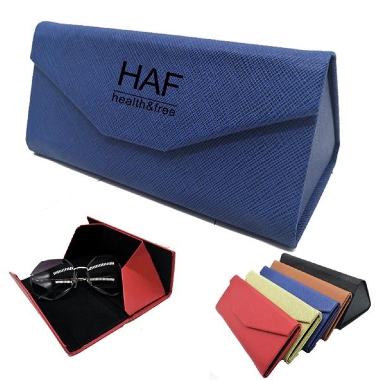 Solid Color Magnetic Folding Glasses Case 2
