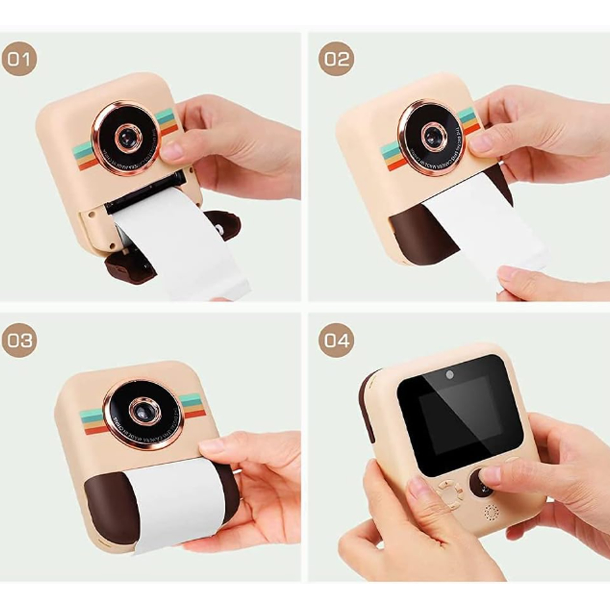 Mini Digital Camera W/ Retro Design and Custom Logo Print 5