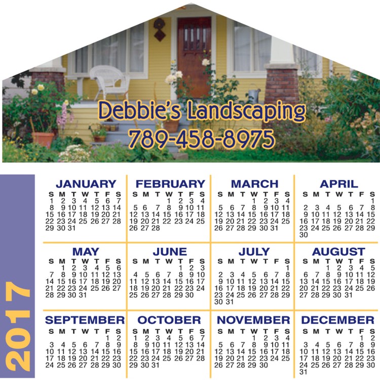 Vinyl Label Calendar (3.5 x 3.5) House 4