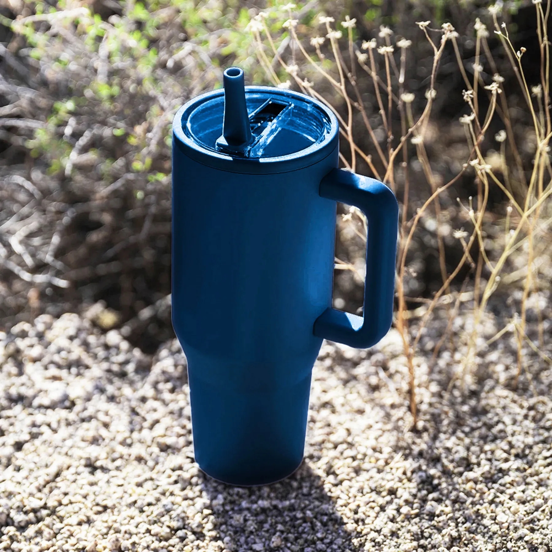 40 oz Tumbler with Handle and Foldable Straw Lid 3