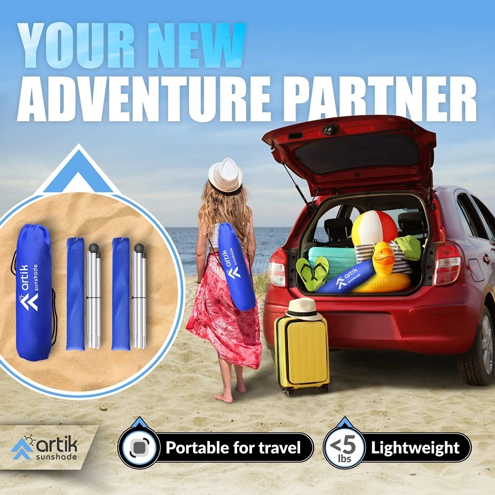 Pop Up Beach Tent Sun Shade for Camping Trips 5