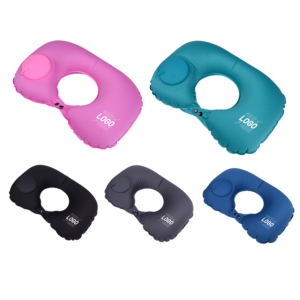 Air Pump Inflatable Neck Pillow
