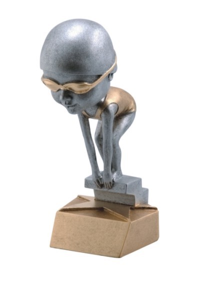 Swimmer, Female Bobble Head Figure 1