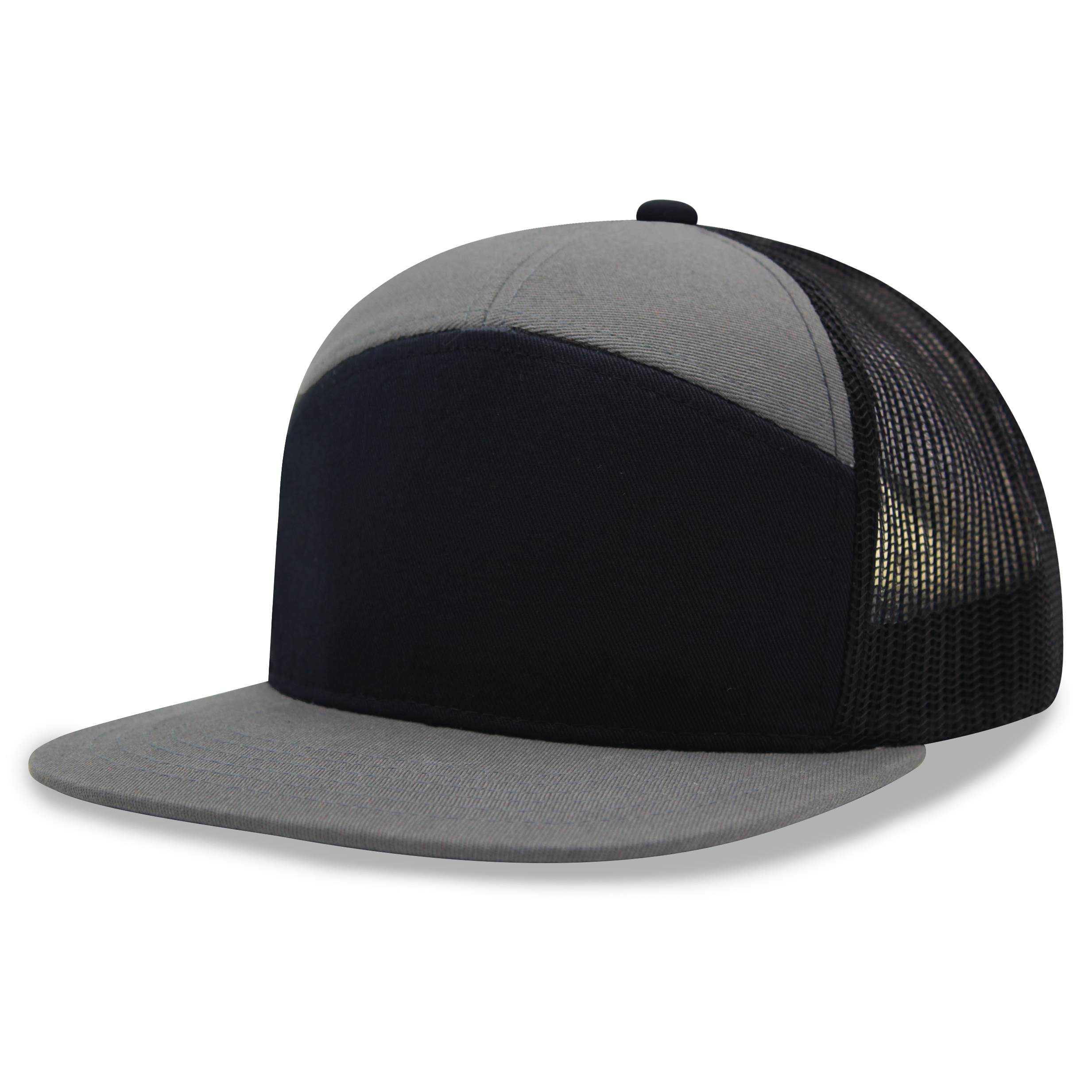 7 panel Hybrid trucker cap
