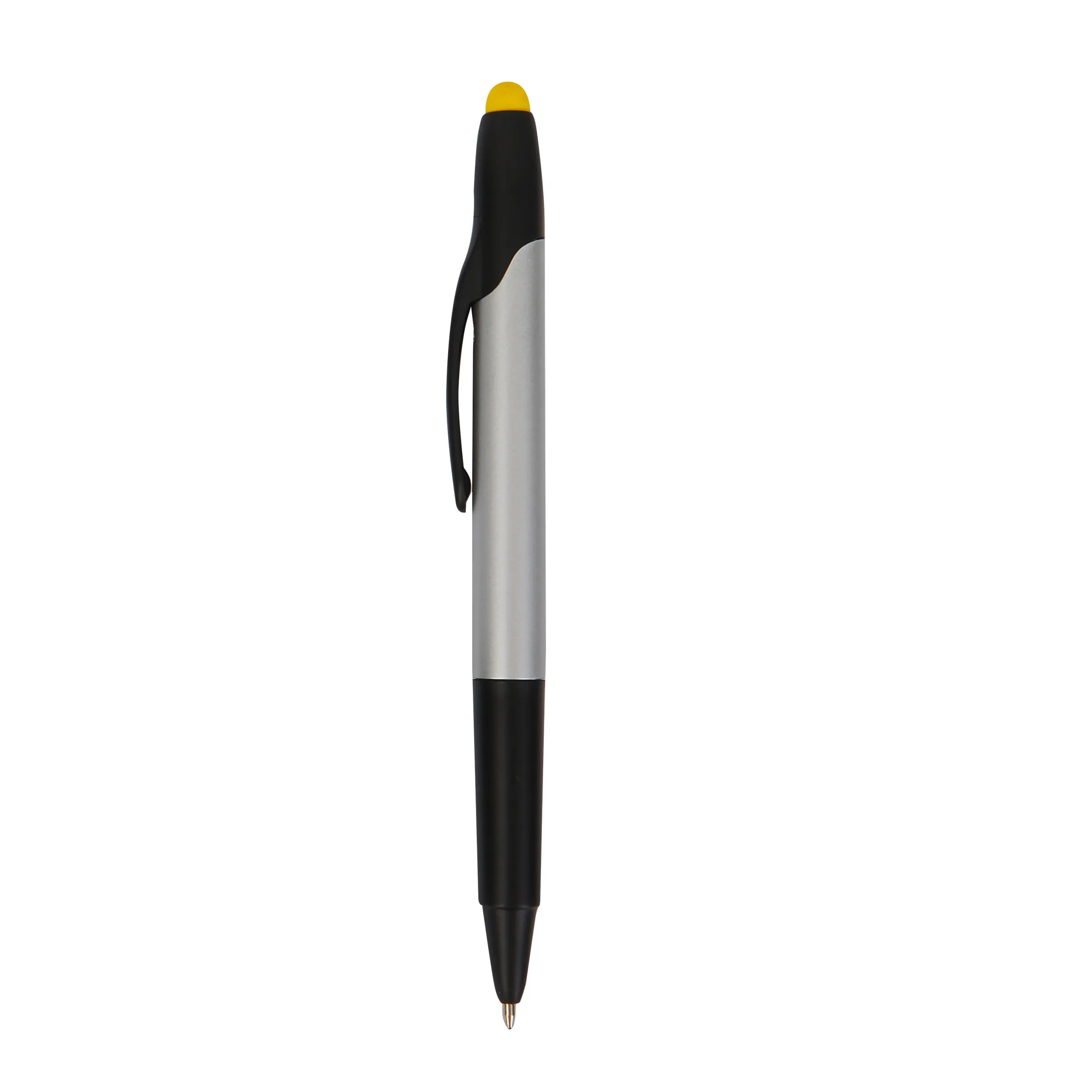 Highlighter With Ballpoint Pen and Stylus Cap 3
