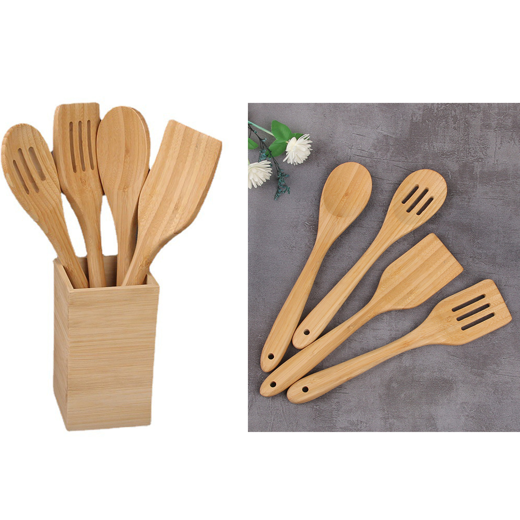 5 Pcs Wooden Kitchen Utensils 2