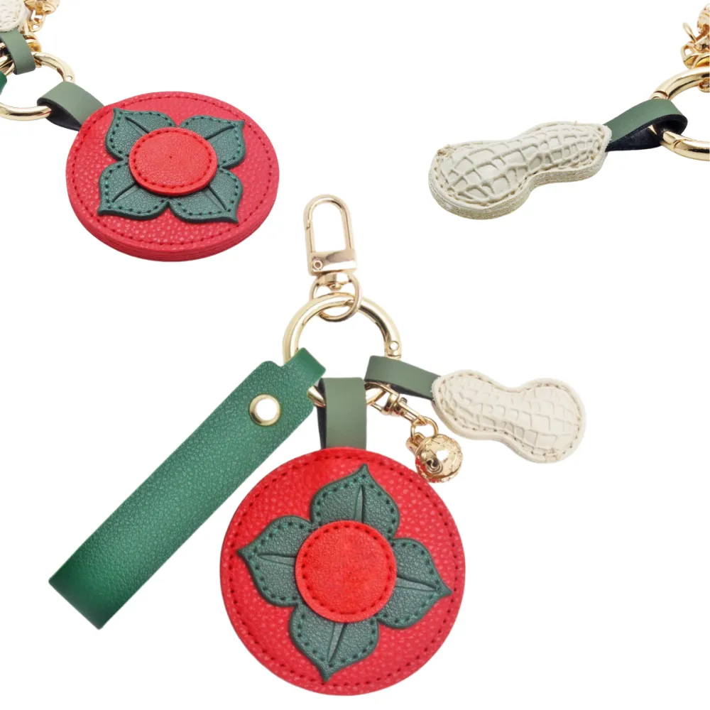 Creative Leather Keychain Bag Pendant 4