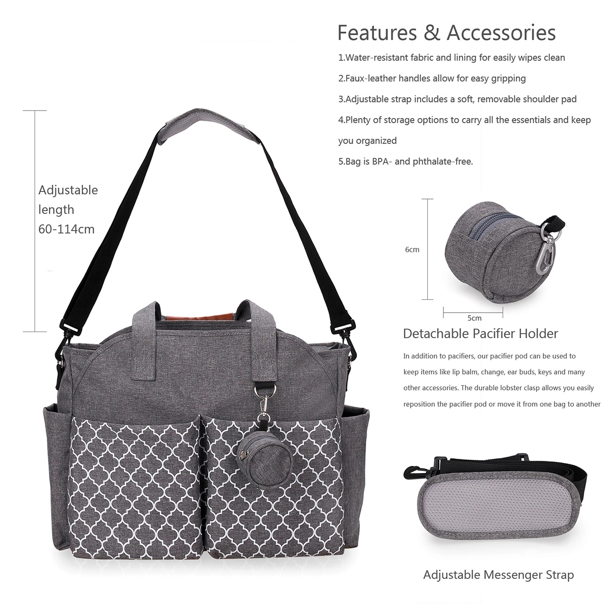 Tote Mommy Bag, custom tote bag with logo imprint 7