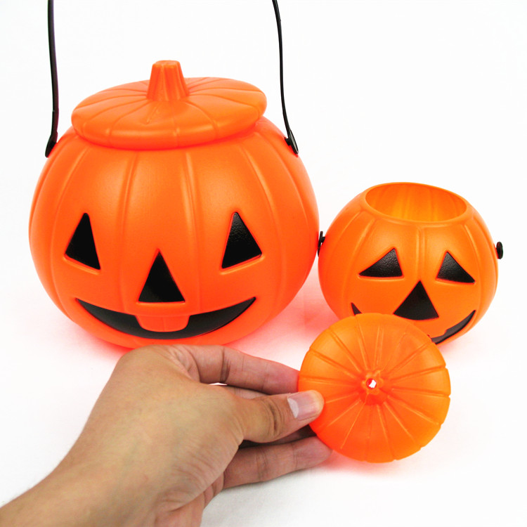 Pumpkin Light Handle Halloween Bucket 3