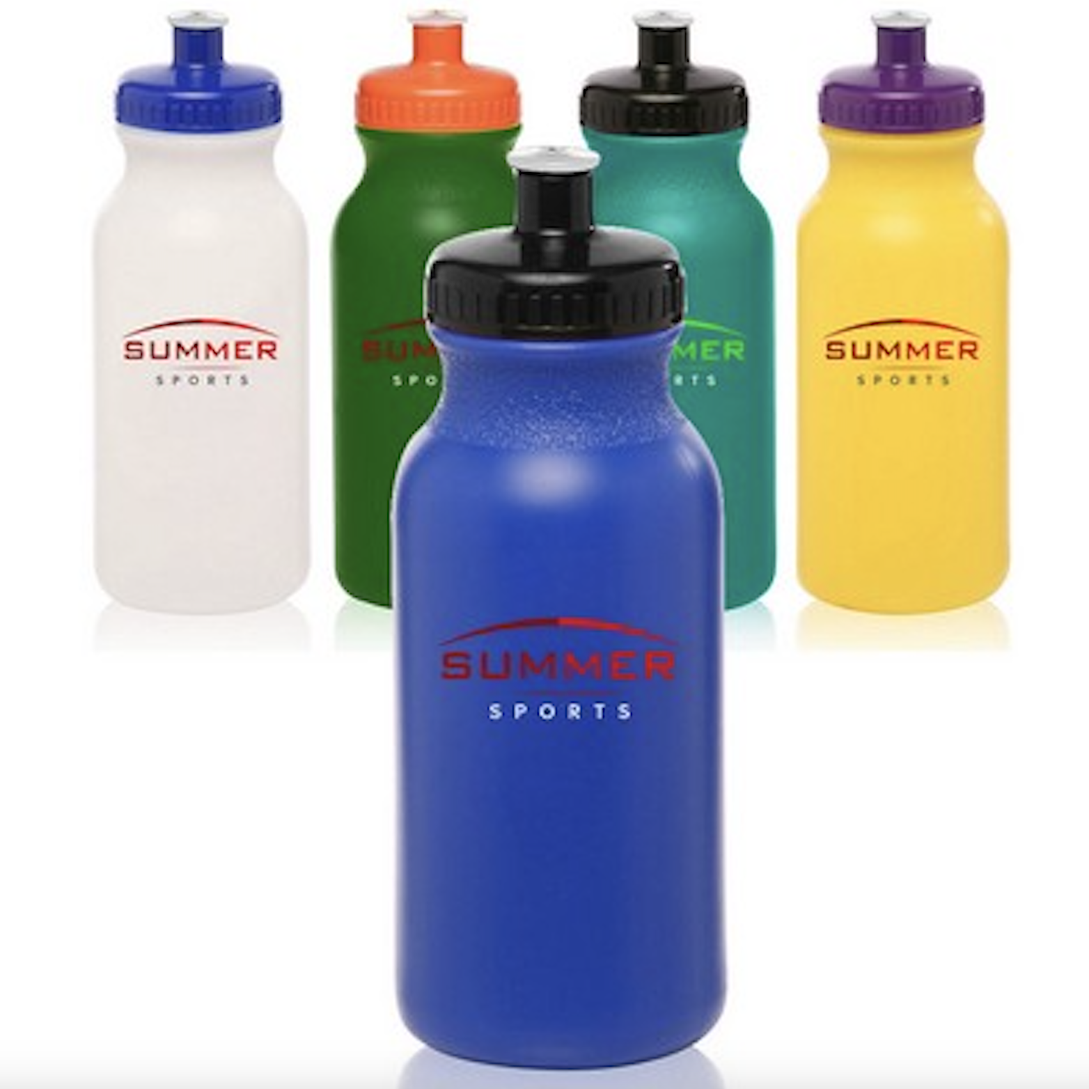 24 oz-Water Bottles with Push Cap 2