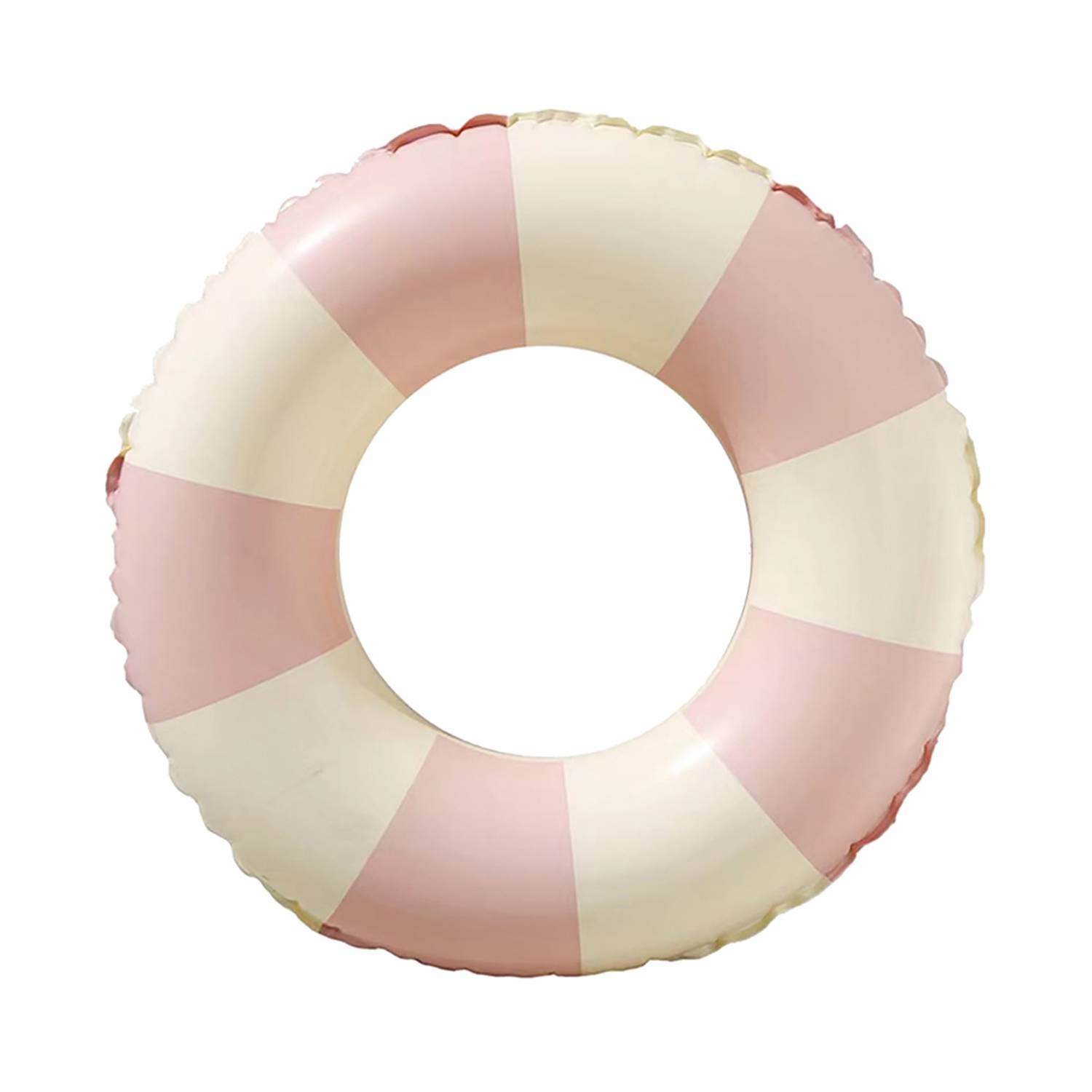 Summer Retro Striped Inflatable Swim Ring w/ Thickened PVC 2