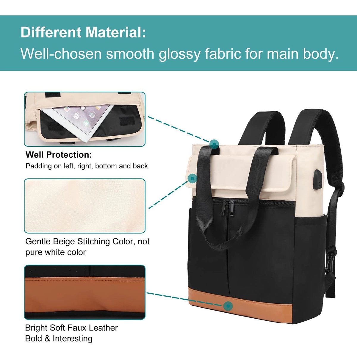Convertible Laptop Backpack 5