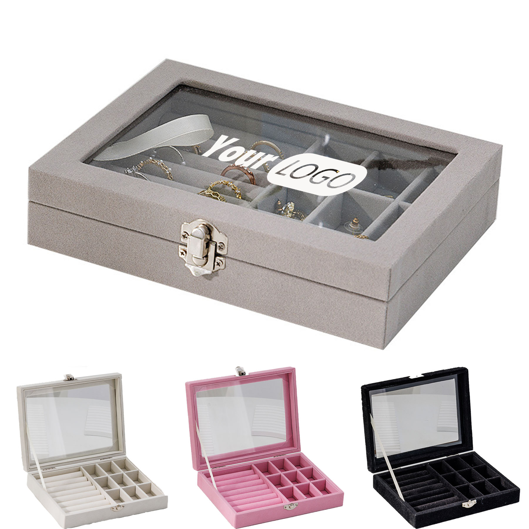 Large Capacity Single-Layer Jewelry Storage Box 4