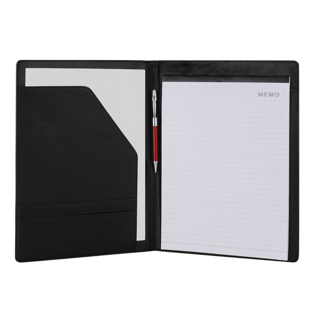 Leatherette Padfolio with Interior Pockets, Pen Holder & Notepad 3