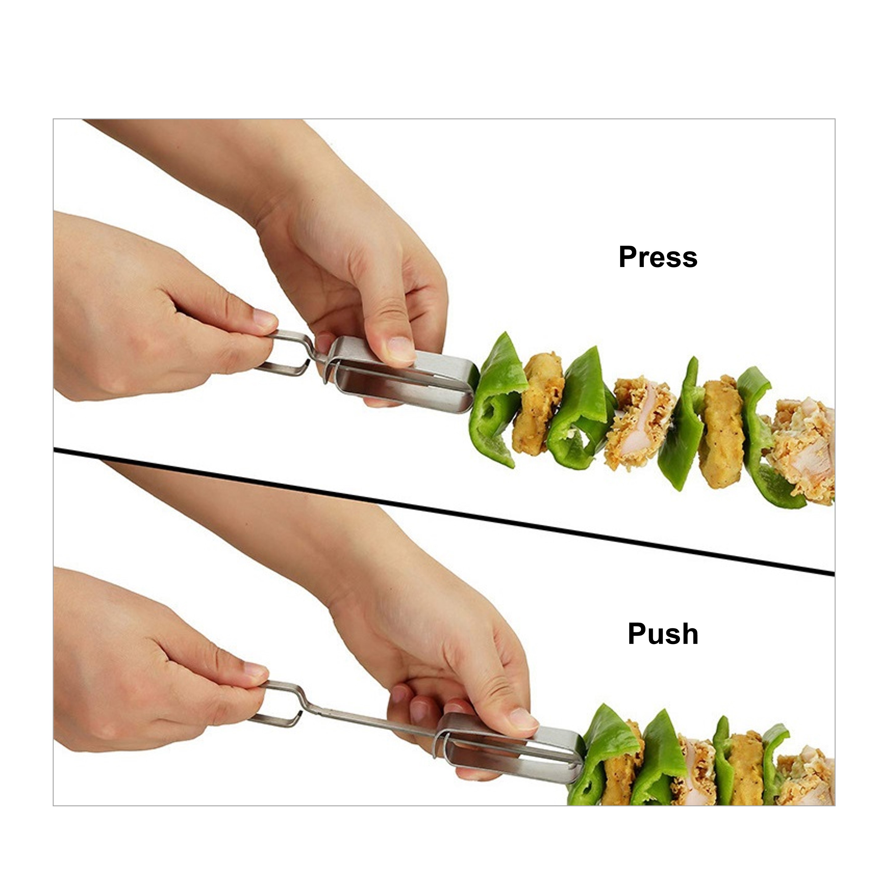 6pcs BBQ Skewers with Slider - OCEAN 3