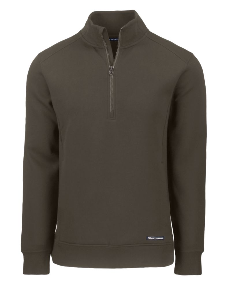 Cutter & Buck Roam Recycled Buttery-Soft Knit Mens Quarter Zip Jacket 68
