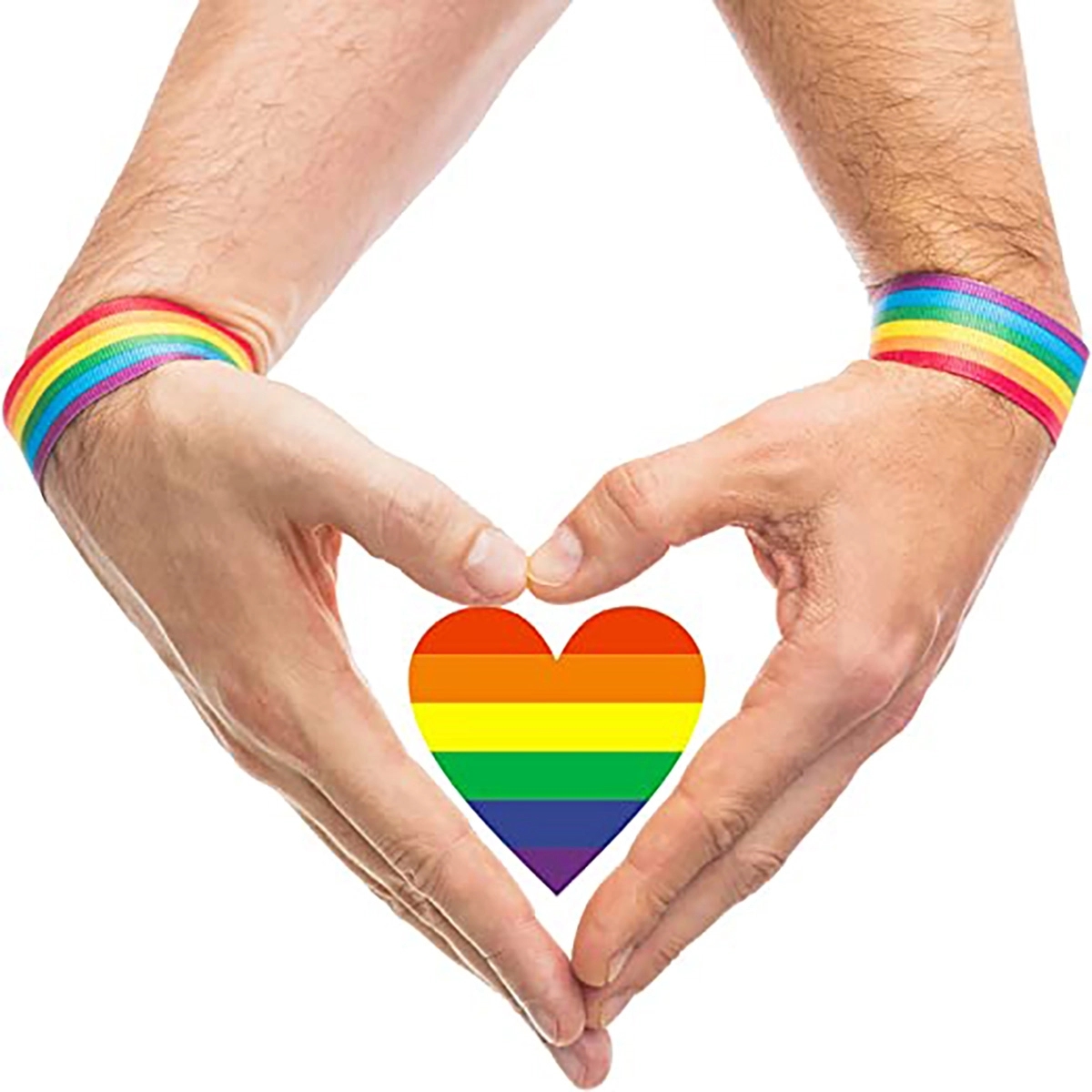 Lgbt Rainbow Heart Stickers 1