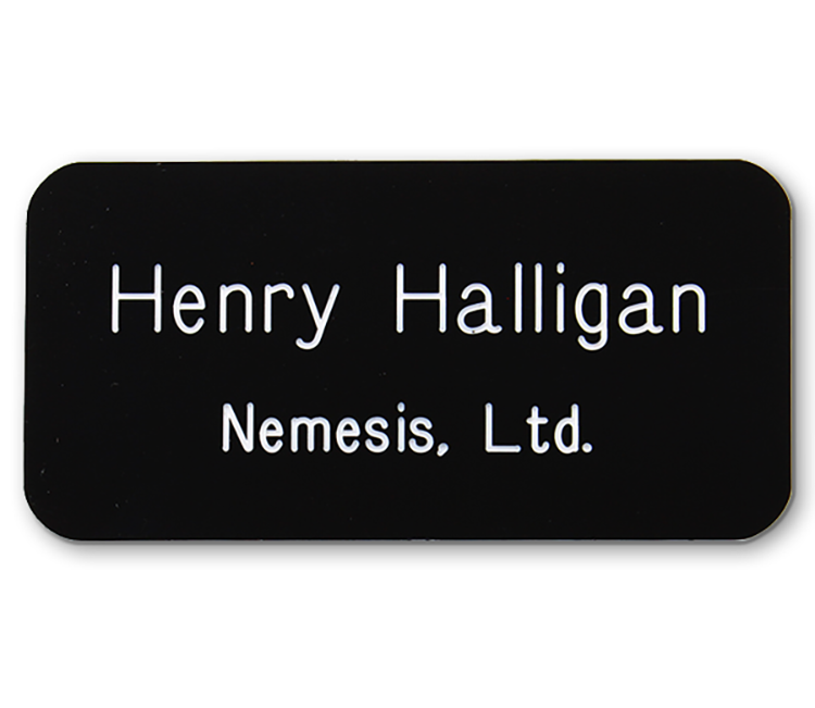 The Sparta engrave only name badge 1.5"x3" 5