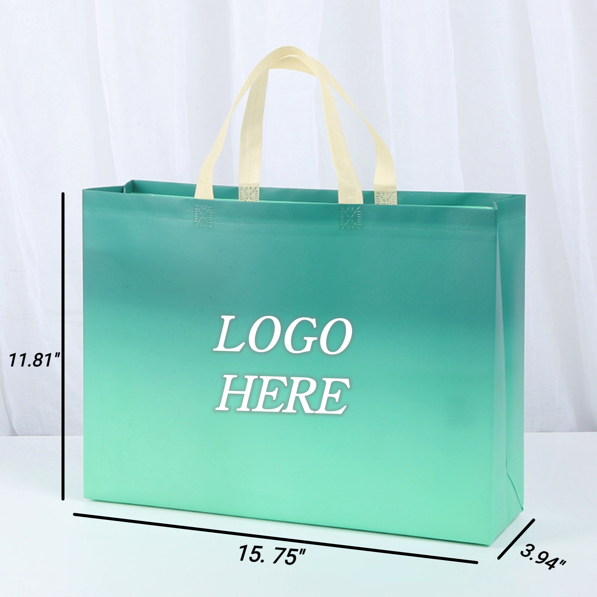 Gradient Color Non-Woven Tote Gift Bag 2
