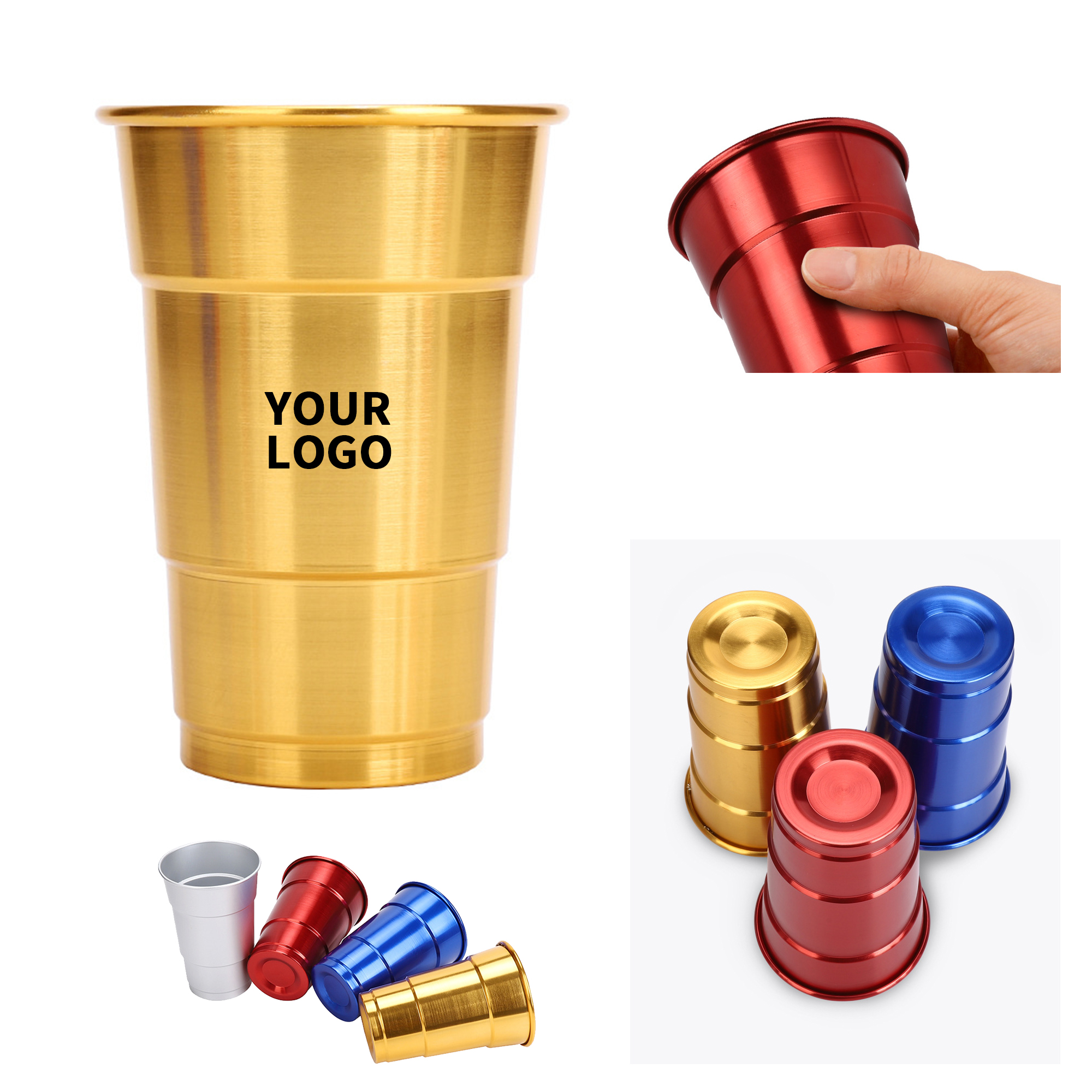 Recyclable Aluminum Cup Sixteen Ounce Capacity 3