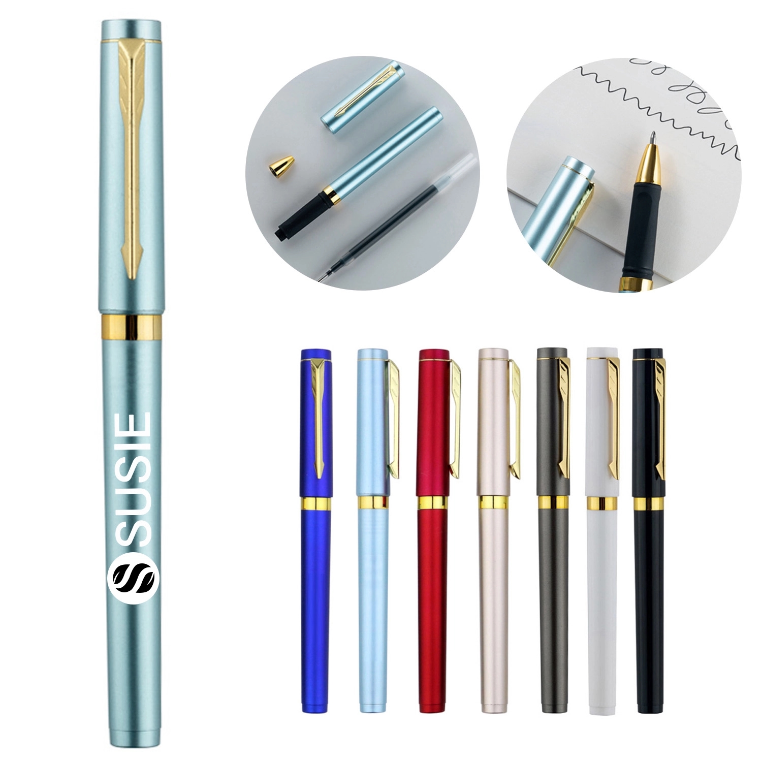 0.7Mm Imitation Metal Ink Pen 1