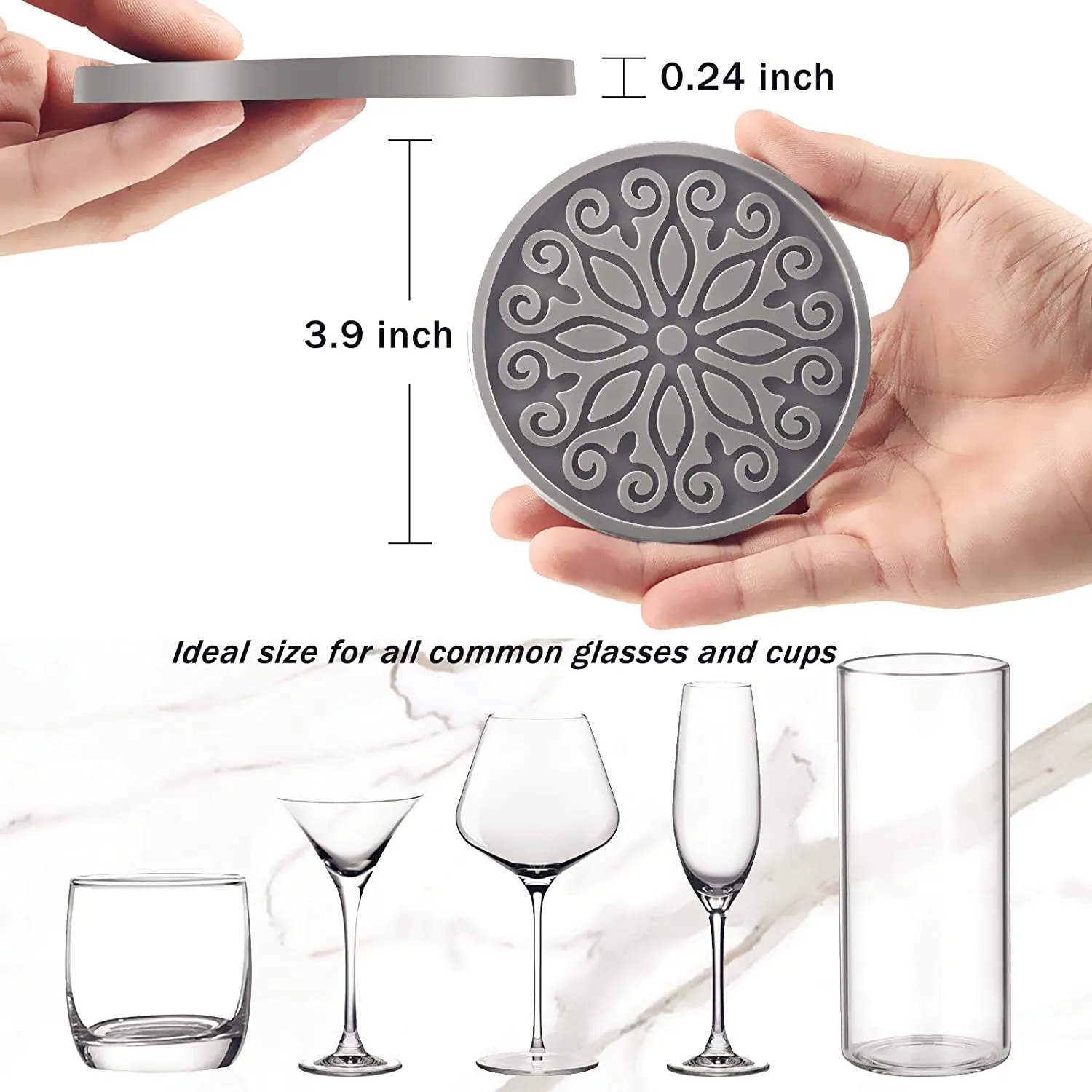 Silicone Absorbent Coasters for Drinks 7