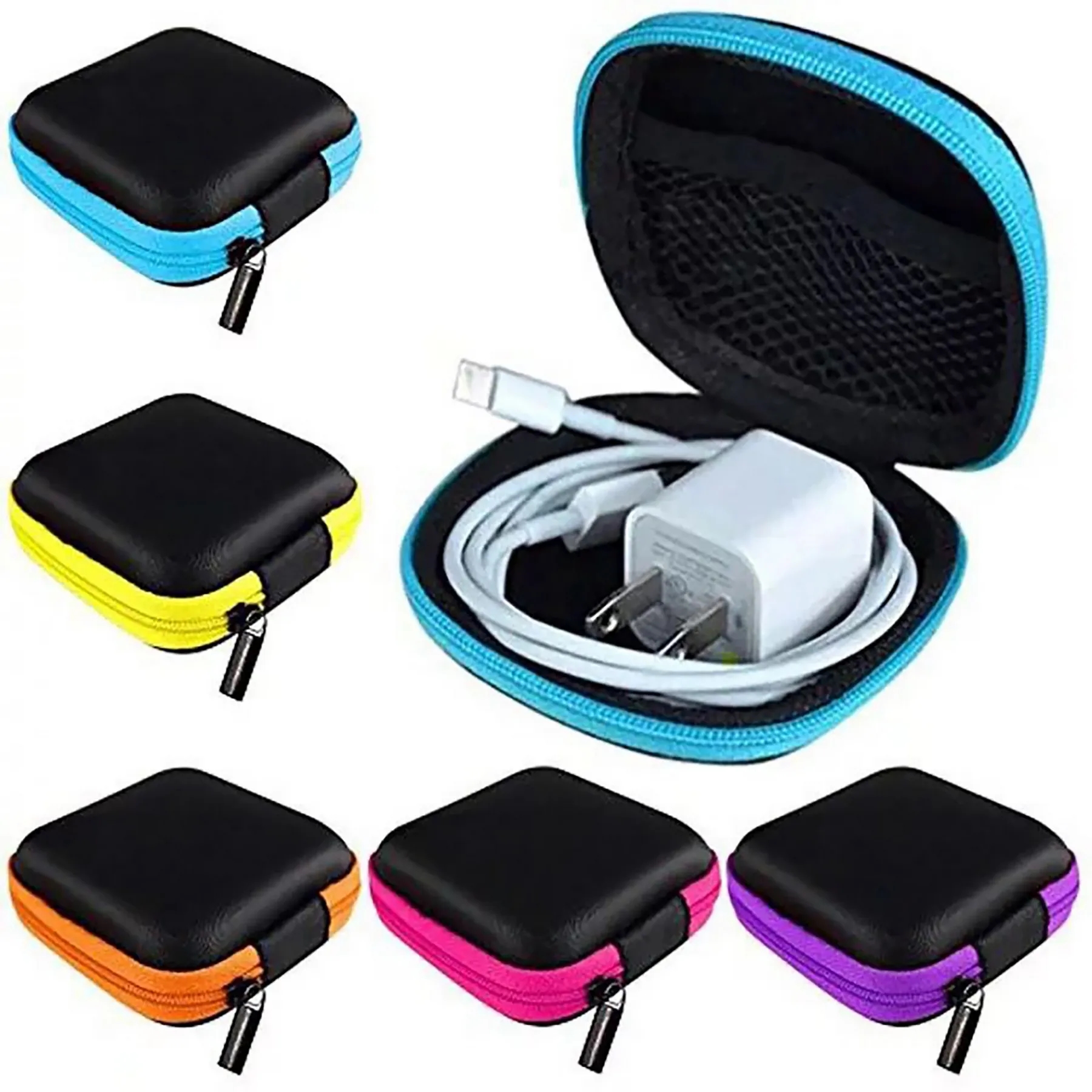Square Ear-bud Case Portable 5
