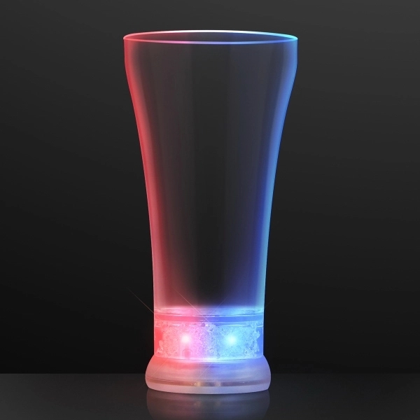 Red, White & Blue LED Pilsner Glass 3