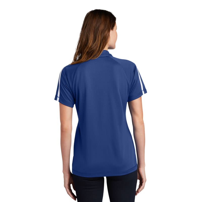 Sport-Tek Women's PosiCharge Micro-Mesh Colorblock Polo. 3