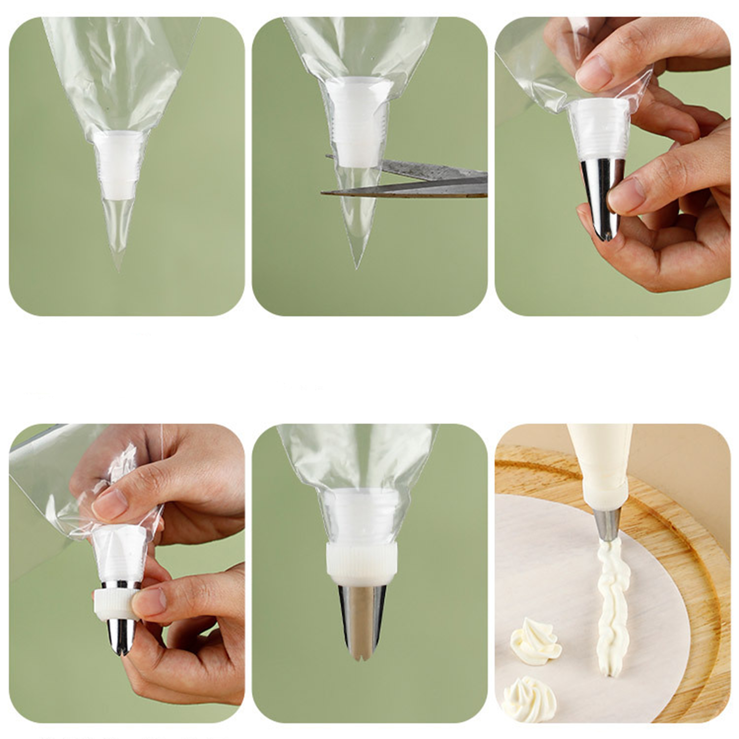 100 Anti Burst Pastry Icing Disposable Piping Bags 8