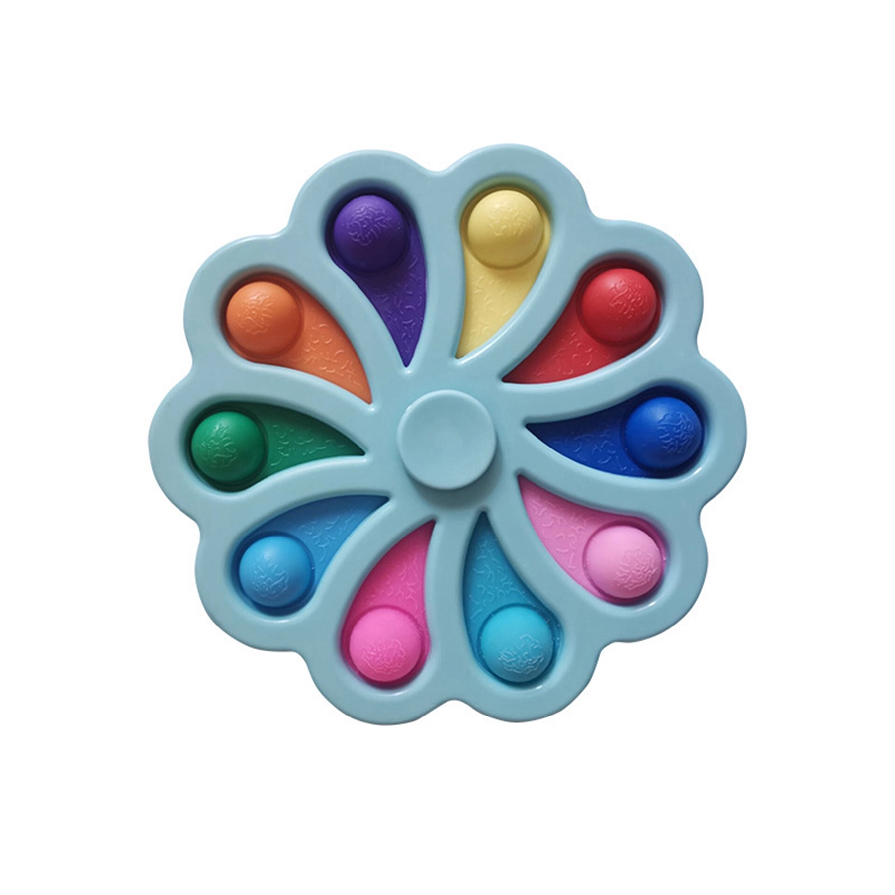 Colorful Fidget Spinner Push Pop Bubble Toy 8