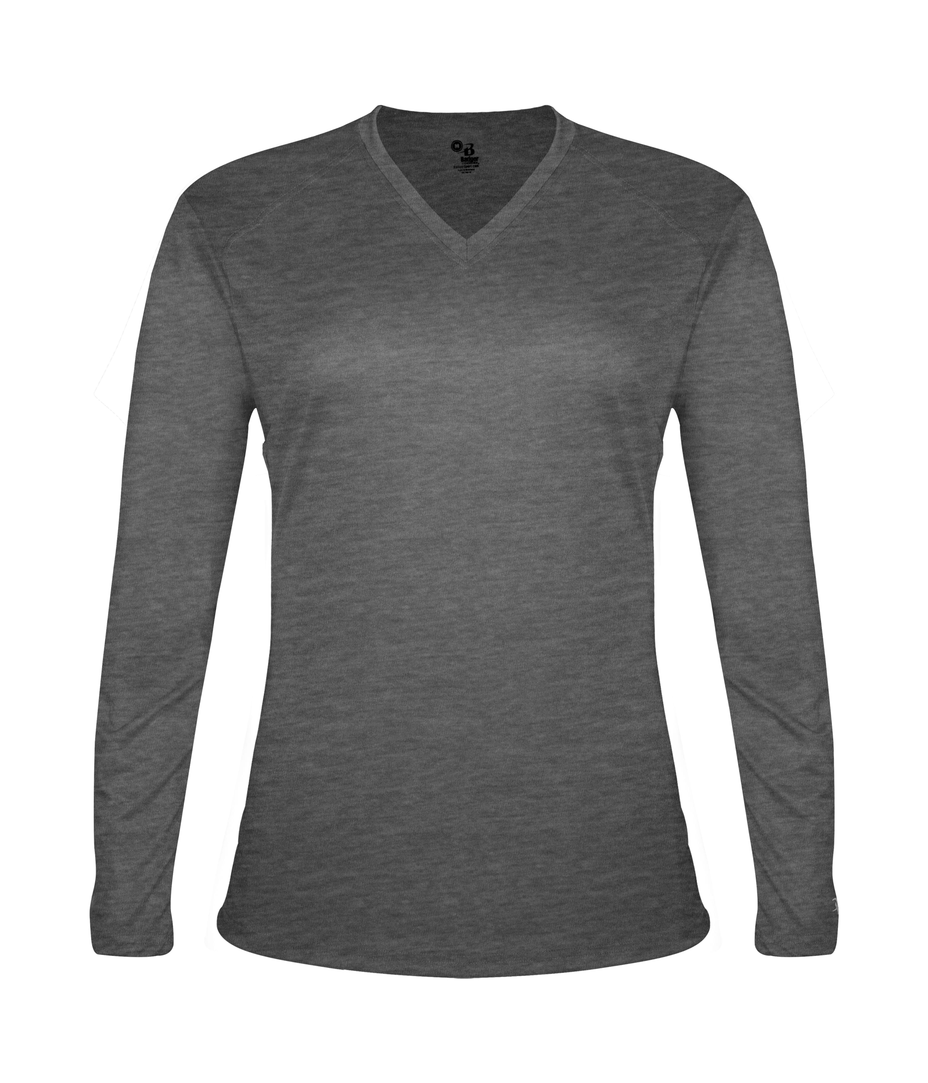 TRI-BLEND LADIES' V-NECK L/S T 23