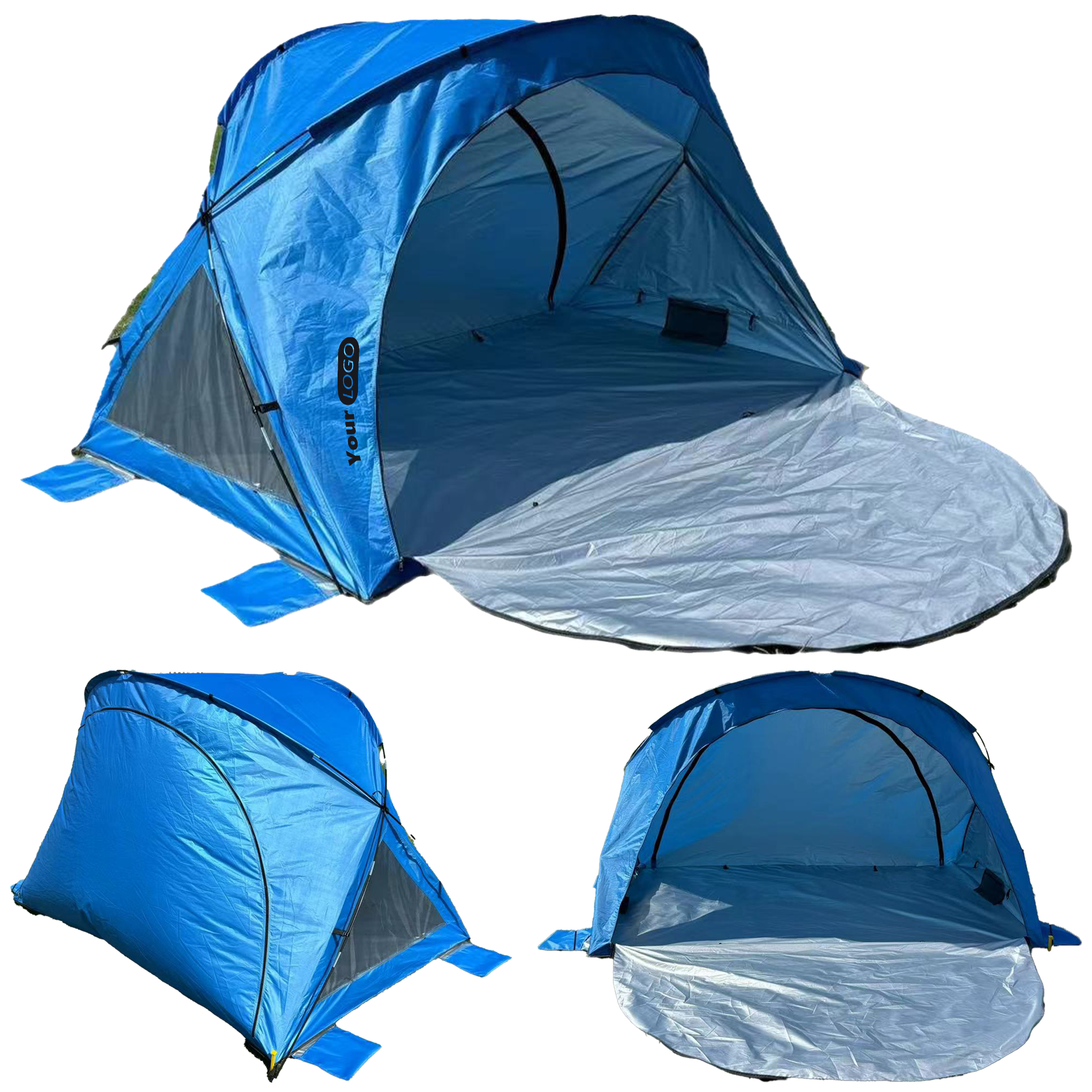 Polyester Sunscreen Double Zipper Tent 2