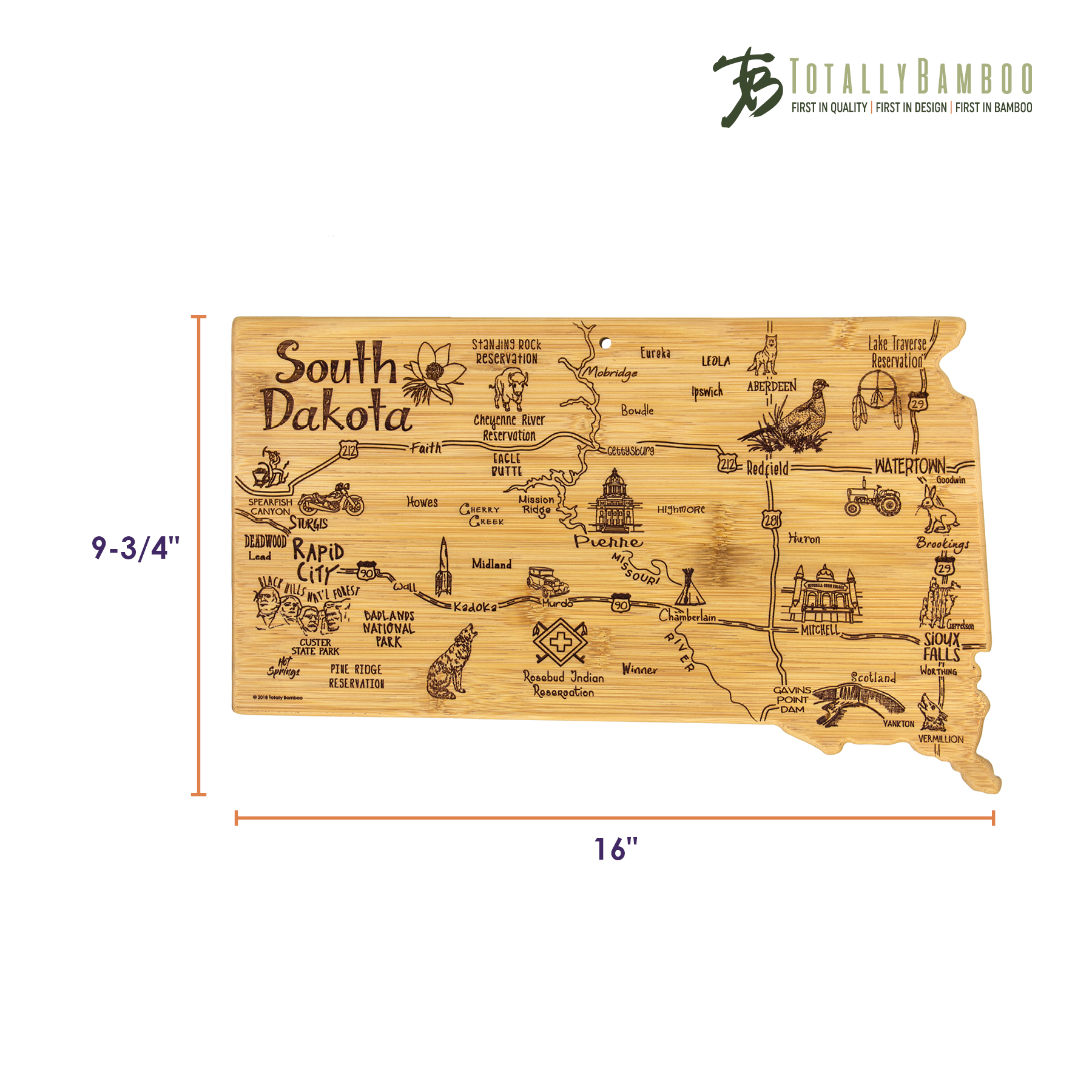Destination South Dakota Cutting & Serving Board 3