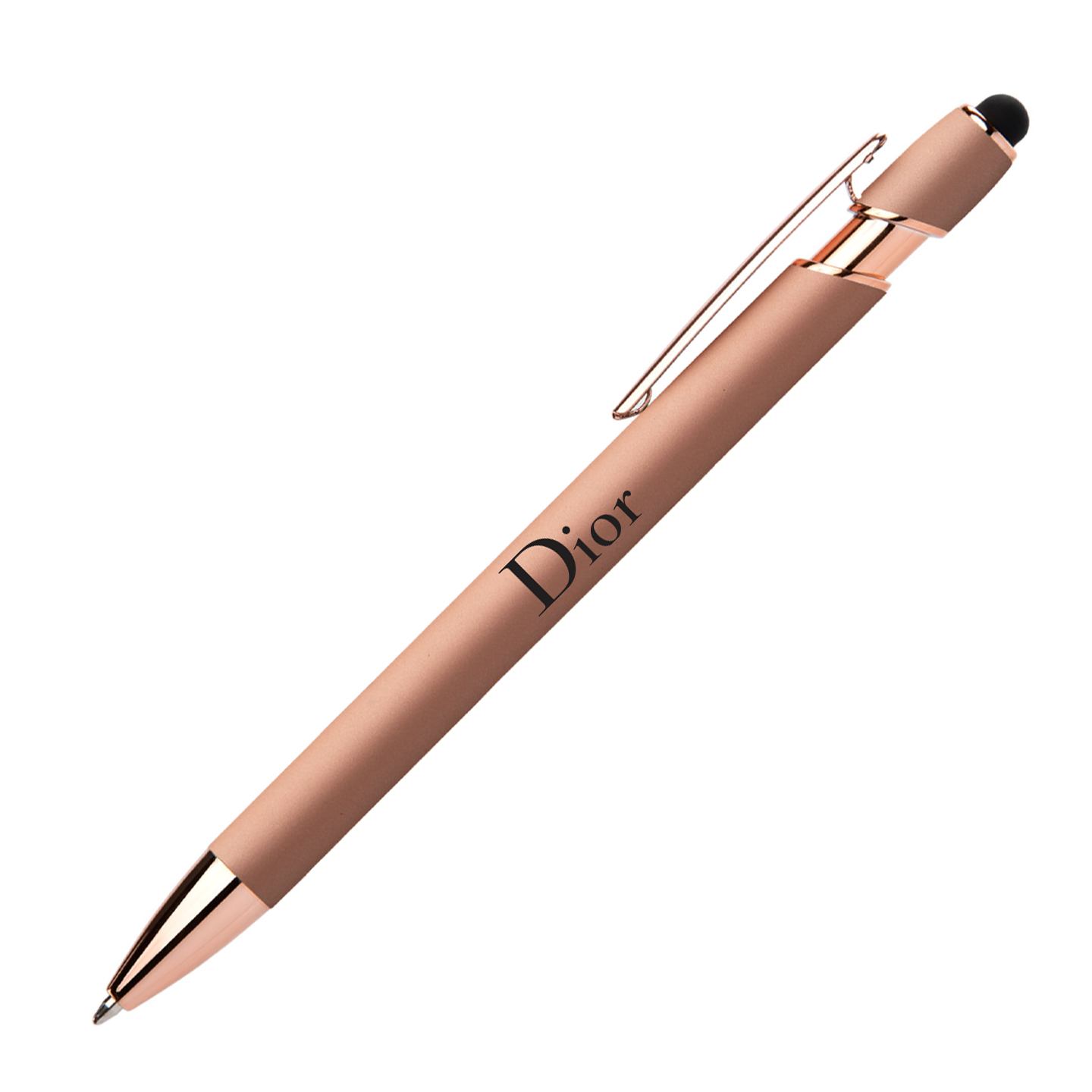 Stylus-4562 Ballpoint Soft Touch Pens with Rose Gold Trims 5