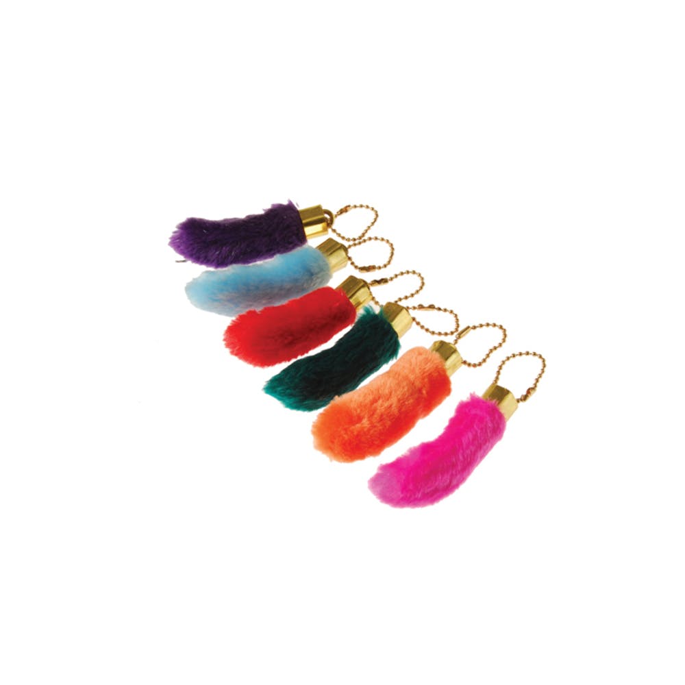 Fake Rabbits Foot Keychains - Assorted 2