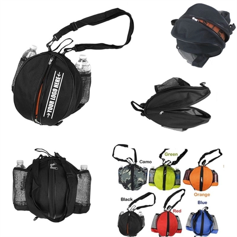 Adjustable Shoulder Strap Basketball Soccer Round Bag 2
