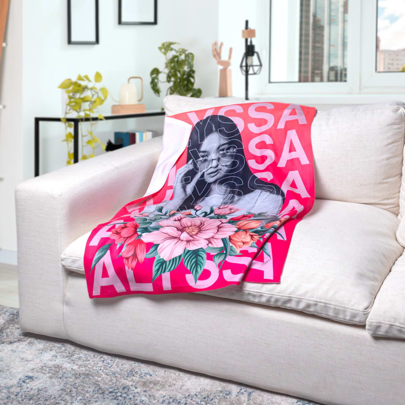 Custom Plush Fleece Photo Blanket 15